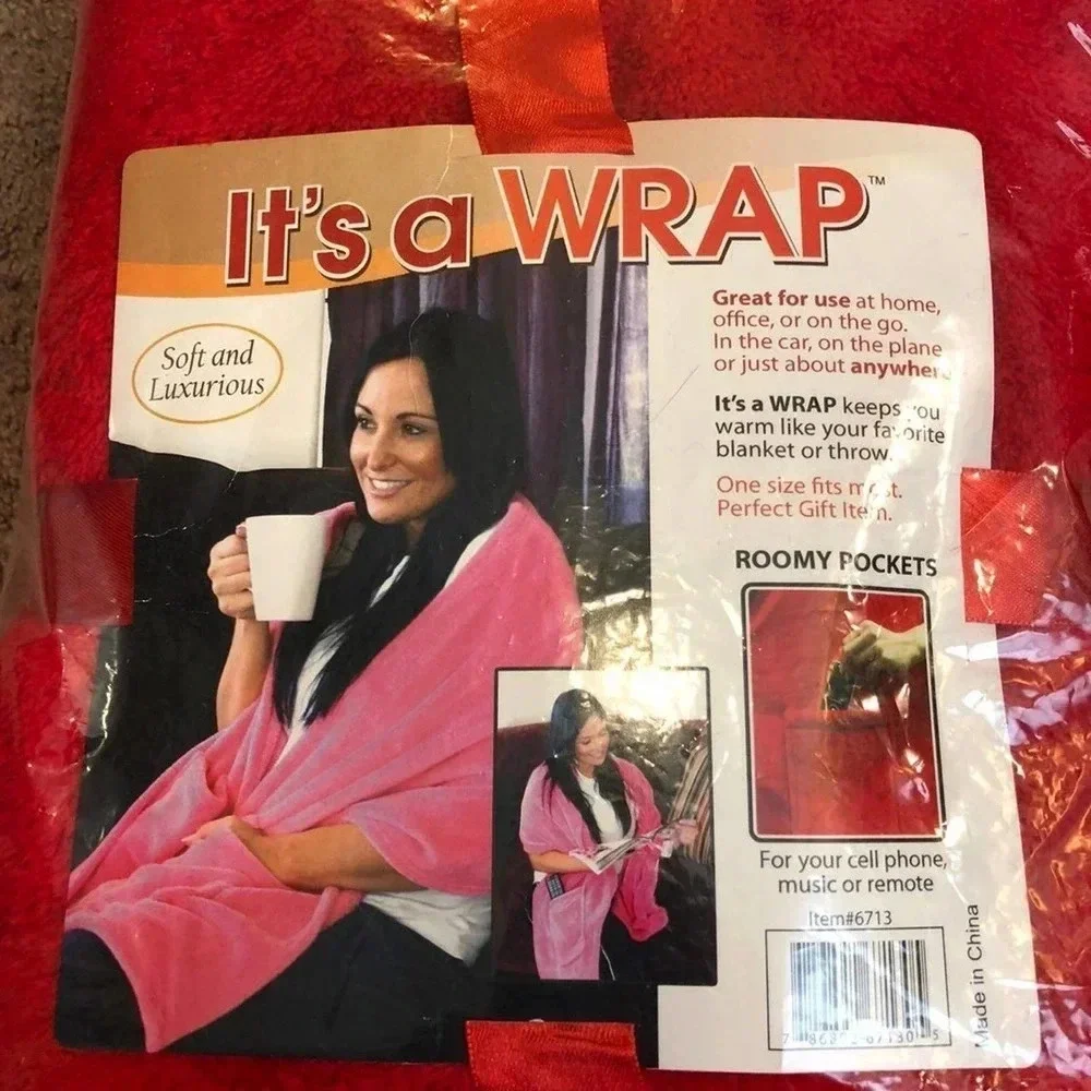 It’s a Wrap Soft and Luxurious Wrap Blanket One size fits most